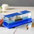 Unsinkable Pirate Ship Liquid Desk Decor